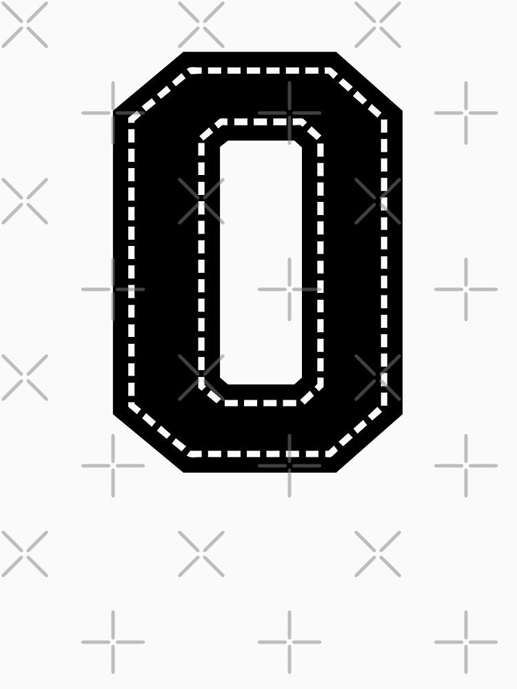 Number 0 Zero by StudioRedKoala