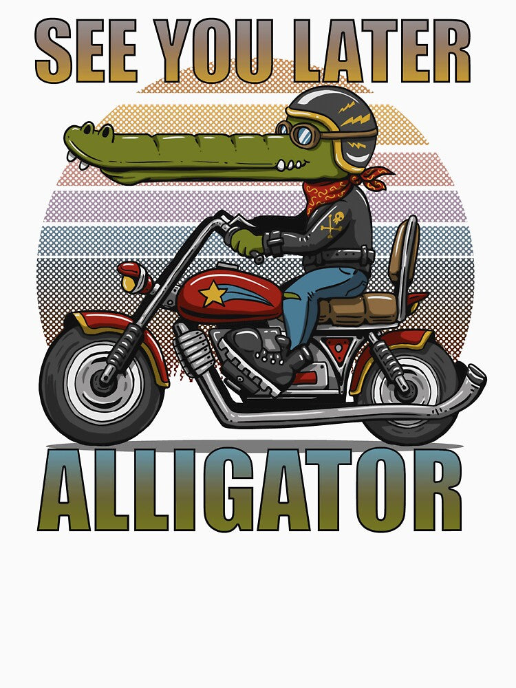 biker crocodile - see you later alligator by hayrpictures