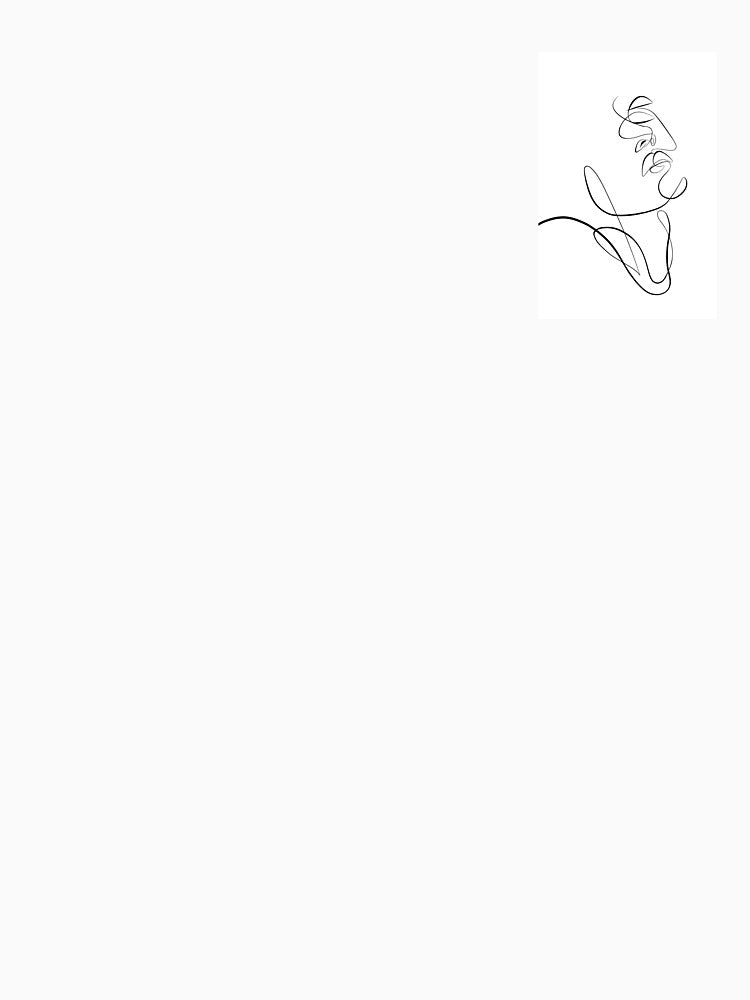 Minimalistic Aesthetic Face Line Art Print by violinh