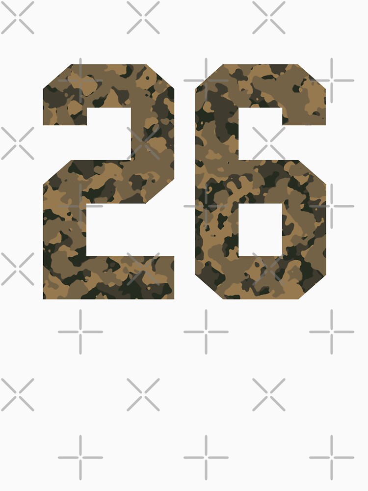 Army Camouflage Number 26 - Sports Numbers by NECHSTORE