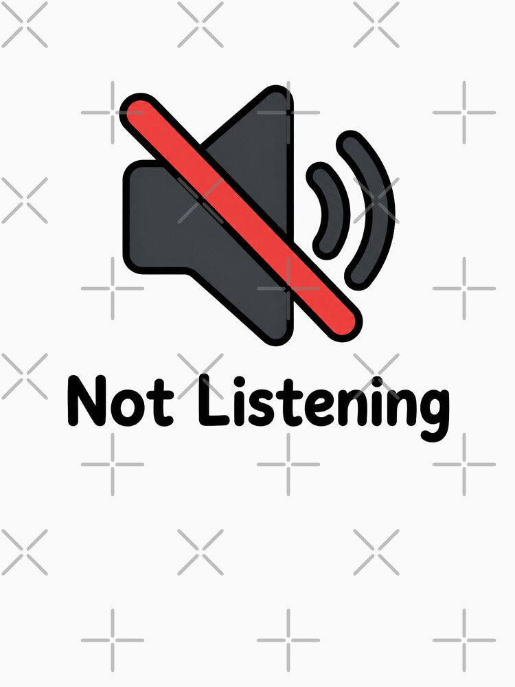 Not listening funny mute by vecart34