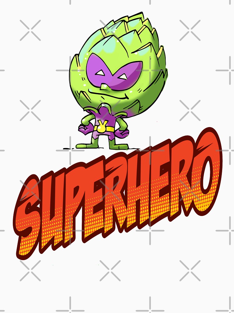Superhero Artichoke Alien  Foodie Planet 9 Superhero by ProjectX23