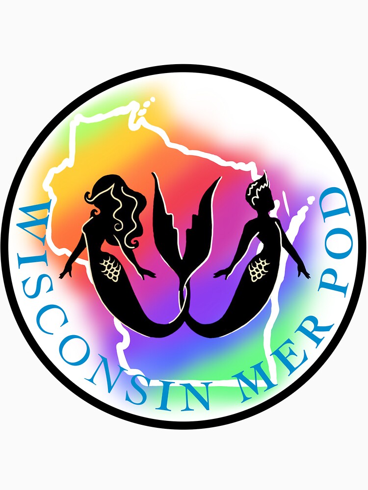 WI Mer Pod - Blue Lettering/White Background by WIMerPod
