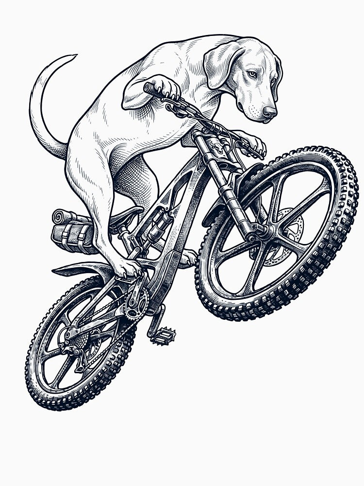 Vintage American Foxhound Riding Bicycle Cycling Bike Dog Lover by TerryConnells