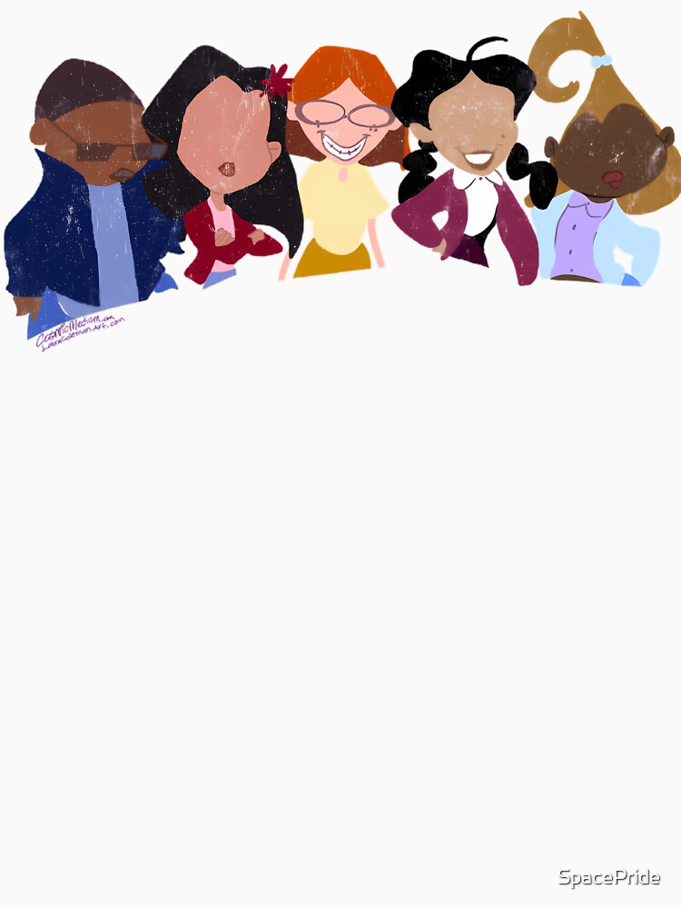 Minimalist Faceless Group Of Friends Cartoon by SpacePride