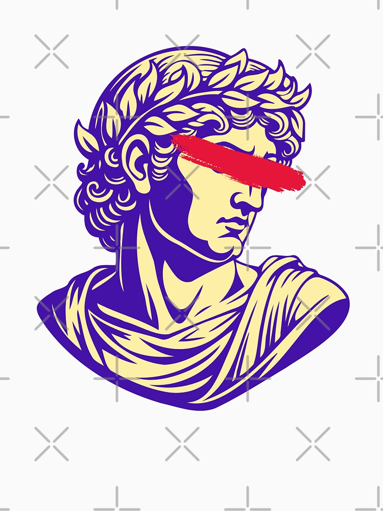 Vector Antique Statue with Beautiful print by Artsyclick