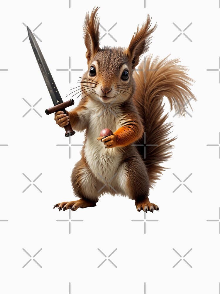 Valiant Squirrel with Knight Sword by TeeARTHY