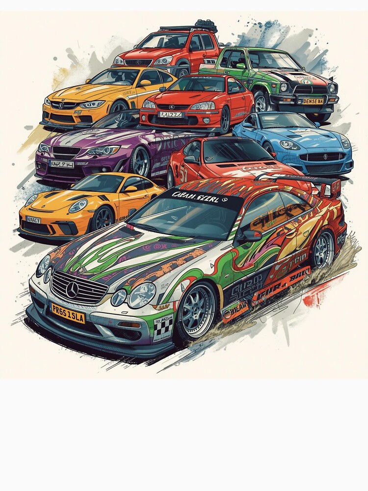 cars - perfect for T-shirts and various other projects by BoSherif