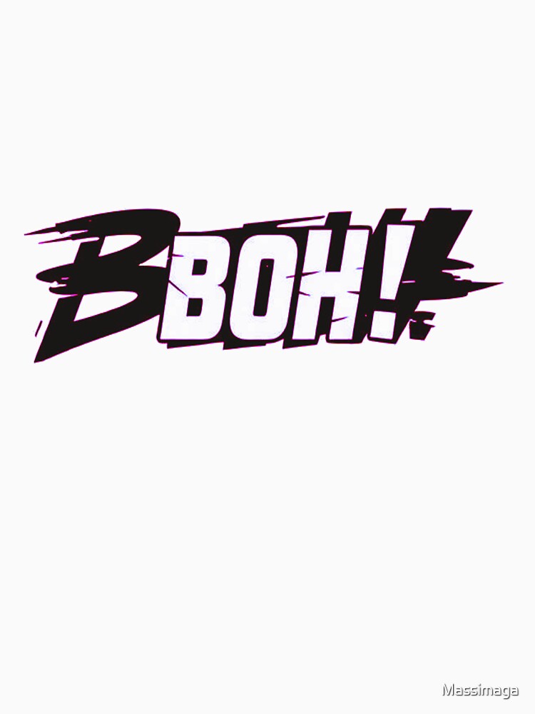 BOH! Minimal Logo – Bold Distorted Typography by MaMa_DigiArt