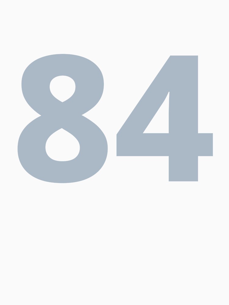 Number 84 T-Shirt – Sports Jersey Style Tee, Birthday or Team Number Shirt by MintCreativeSH