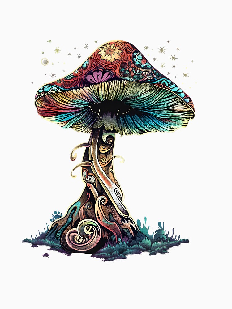 Stylized Magic Mushroom 22 by HarmonyTheKoala