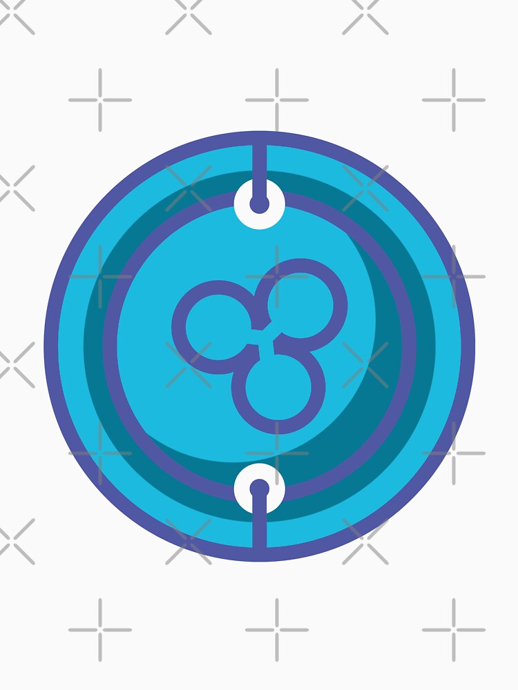 Crypto Currency Ripple Fill Style Icon by MIDDLX