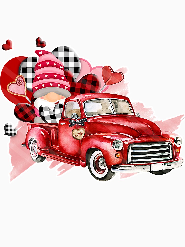 Vintage Truck Gnomes Valentines by vohaithuy224