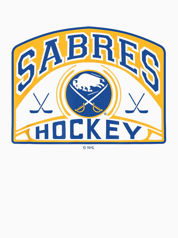 Buffalo Hockey Glide White Retro Athletic Logo Design by kerridek