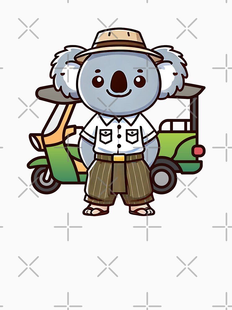 Koala with Tuk-Tuk in Thai Casual Wear by Koalangel