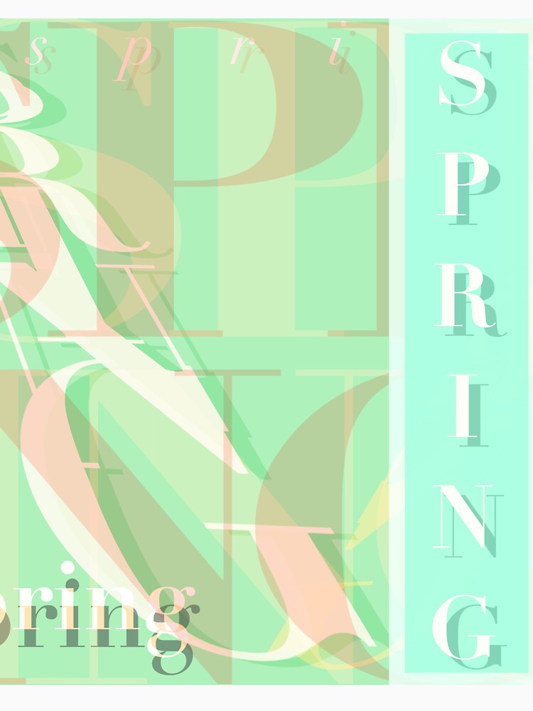 Copy of Spring Green Text Pattern Design by jociart