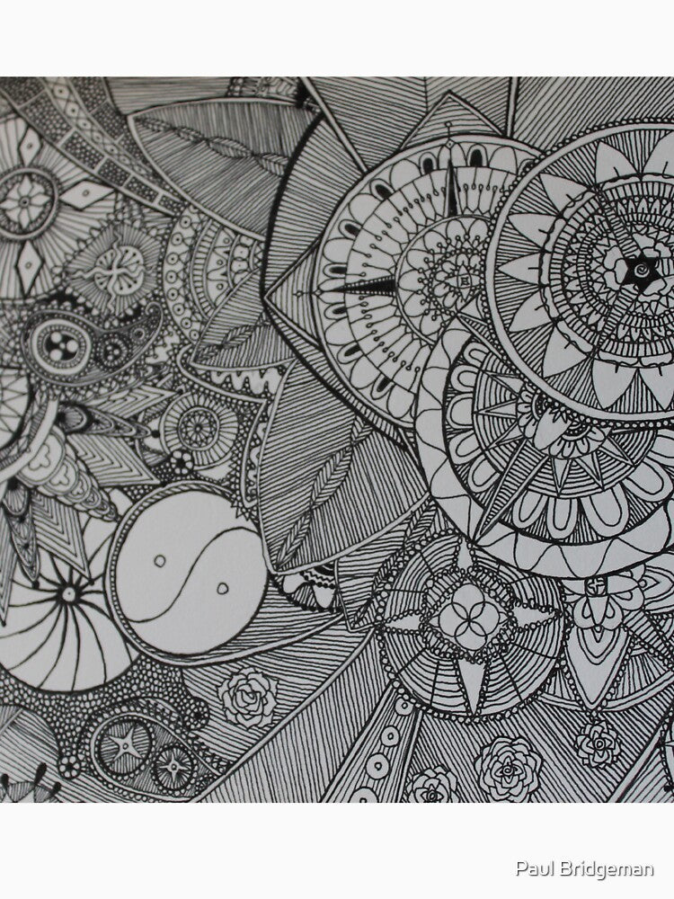 Original Hand Drawn Mega-Mandala by Paul Bridgeman