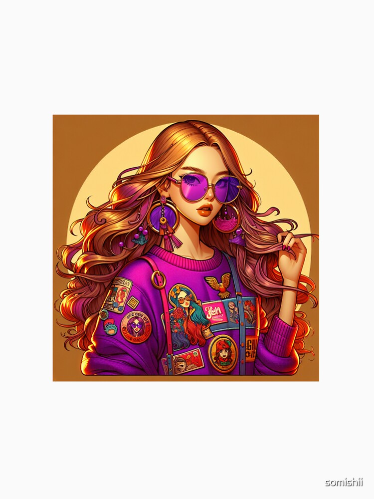 anime, purple, fashion, statement, by somishii