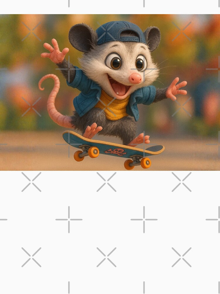 Skater Opossum by Sillytoe