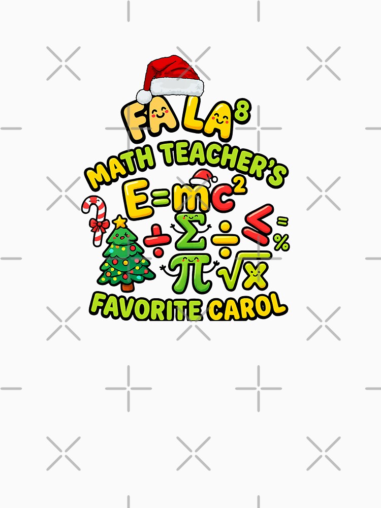 festive math pun fa la math christmas humor by ArtDesignTp
