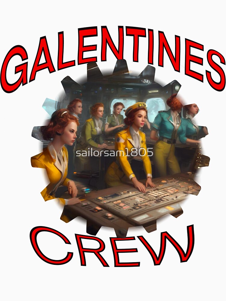 The Very Cool American Girls Galentines crew on submarine on Galentines day and Galentines party, gift idea for Galentines day by sailorsam1805