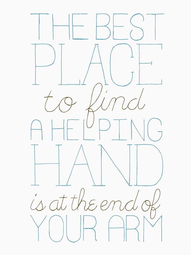 Helping Hand Lettering by zachmagnuson