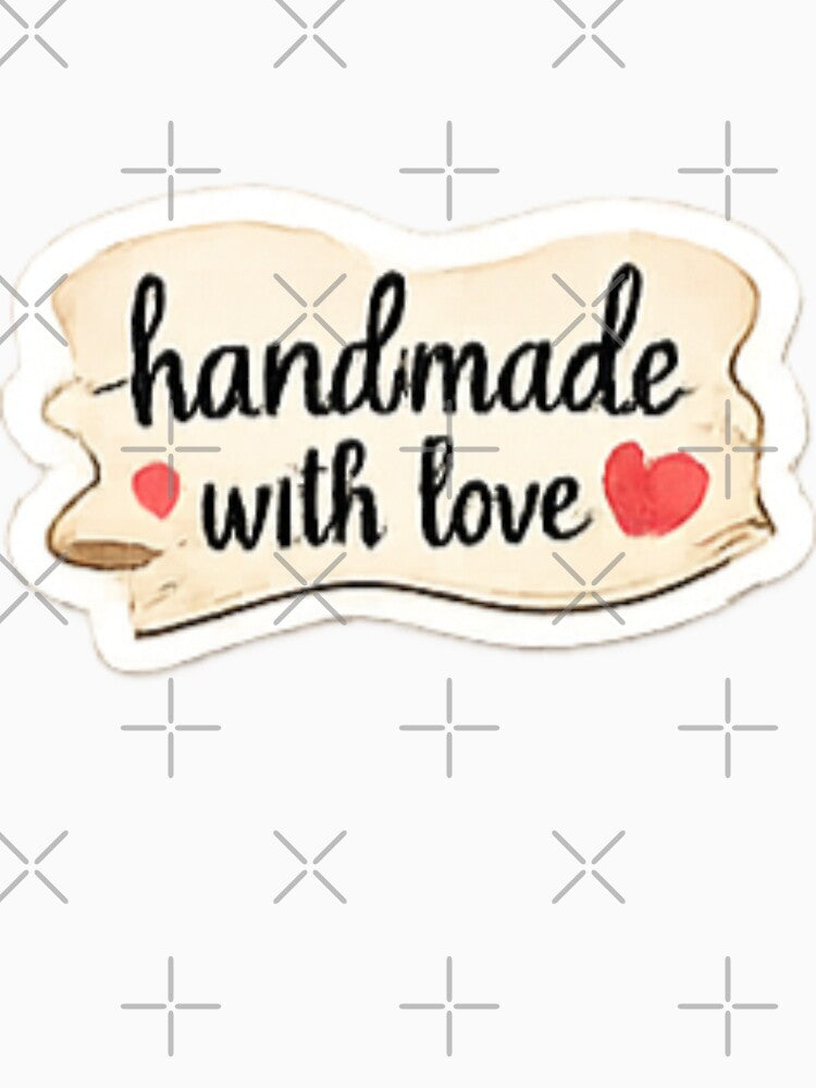 Handmade with Love - Minimal Script Typography Label by sadedream
