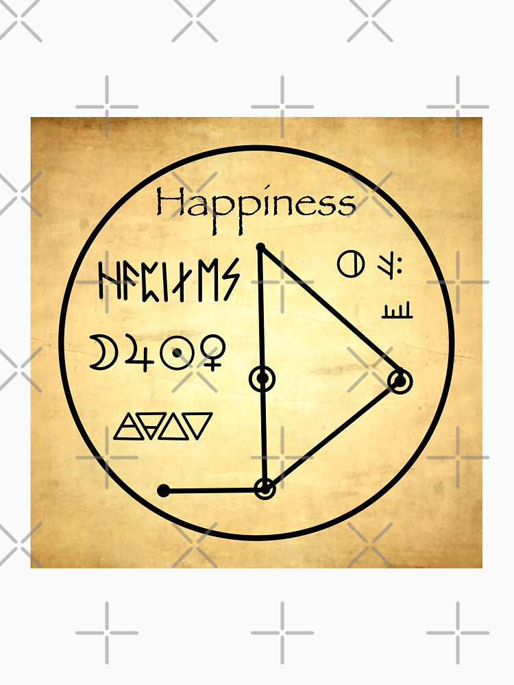 Happiness talisman parchment by secretmagic