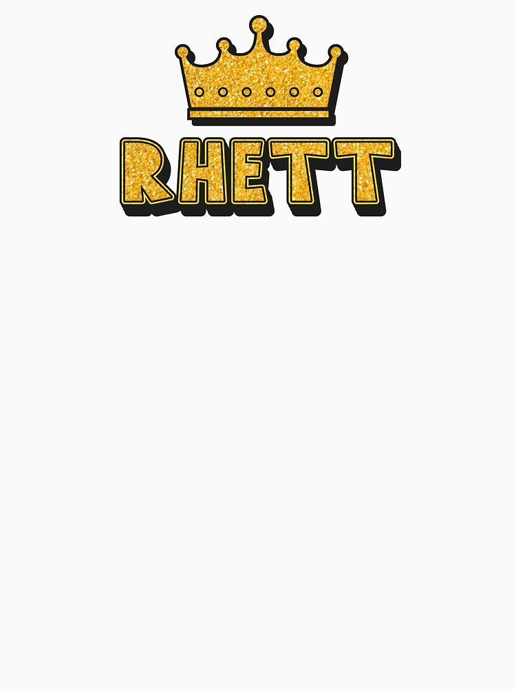 Rhett Personalized Name With Crown - Cool & Funny Custom Gift for Men and Boys by Oussinc