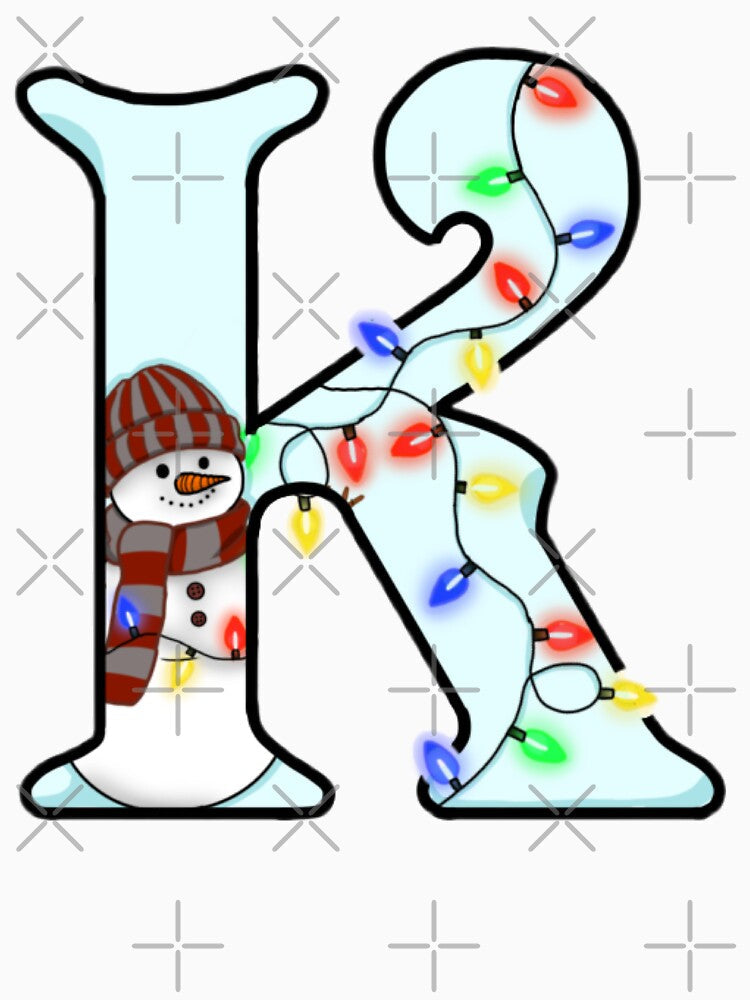 Holiday themed letter K by Artistkhg