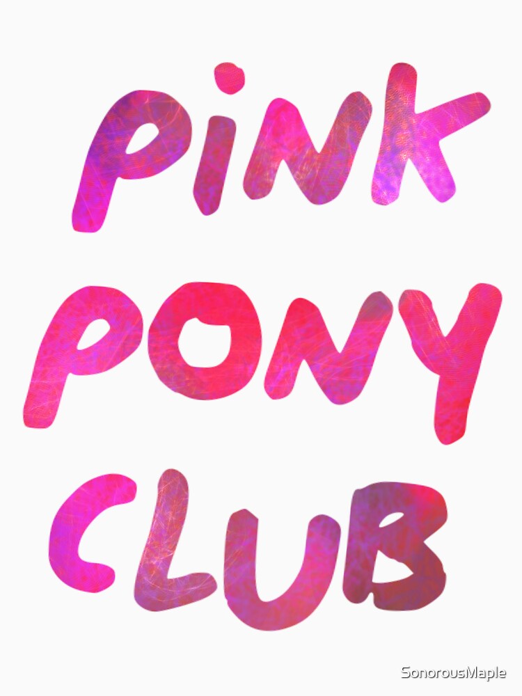Chappell Roan - Pink Pony Club lyric art by SonorousMaple