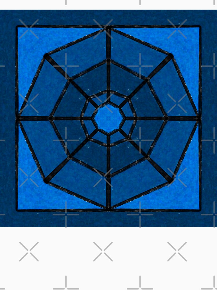 Blue and Black Varigated Tile by KathyLav