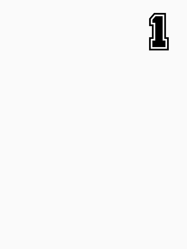 Number 1 - Classic Minimalist Digit by stickerorange