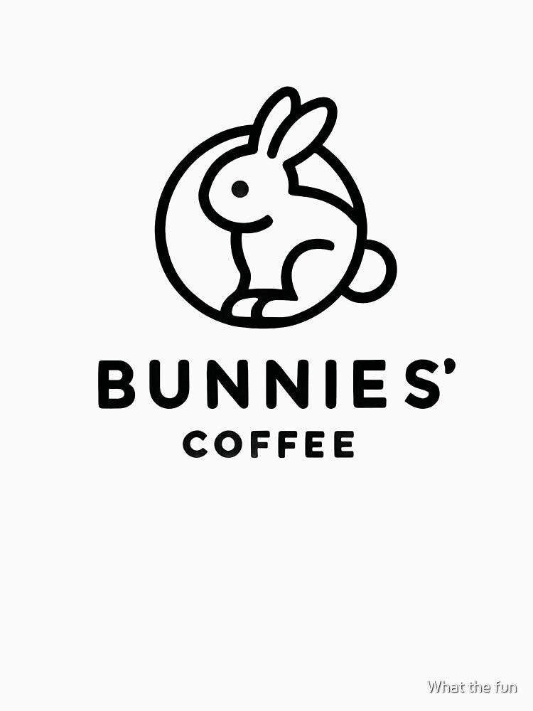 BUNNIES' COFFEE Official Logo Merchandise by What the fun