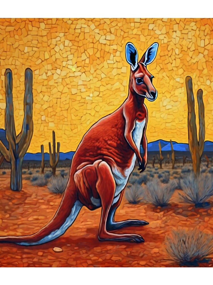 "Red Kangaroo in the Australian Desert" by Artisticanvas