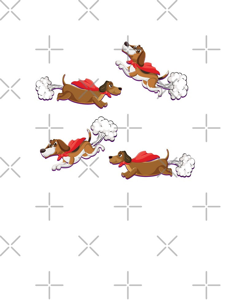 Funny cartoon dogs fart design by AnsykD