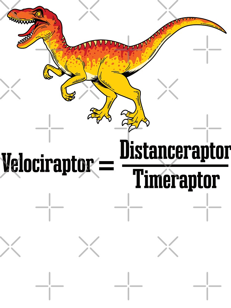 Velociraptor Dinosaur Physics Pun by mrhighsky