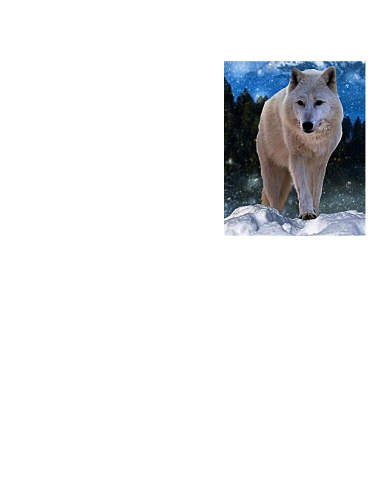 Beauty White Wolf Design by NoxLand