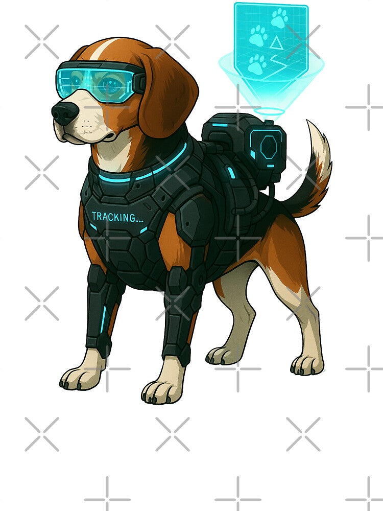 Cyberpunk Tracking Dog - Beagle by Patternicity