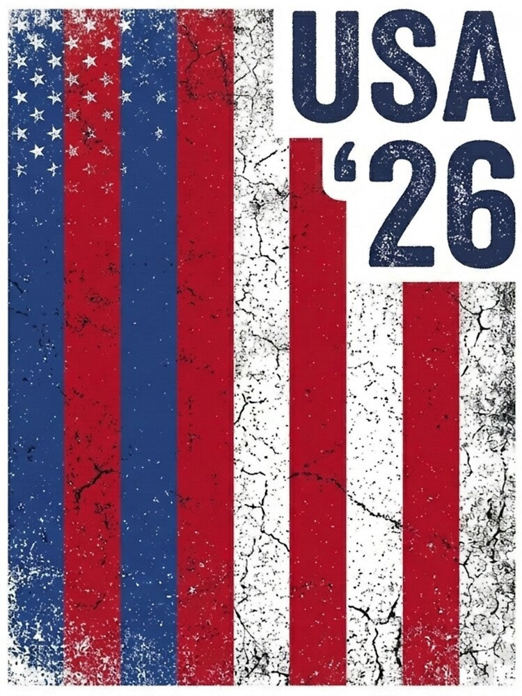USA 2026 Soccer Vintage Flag Football Fan by _ZENTAY_