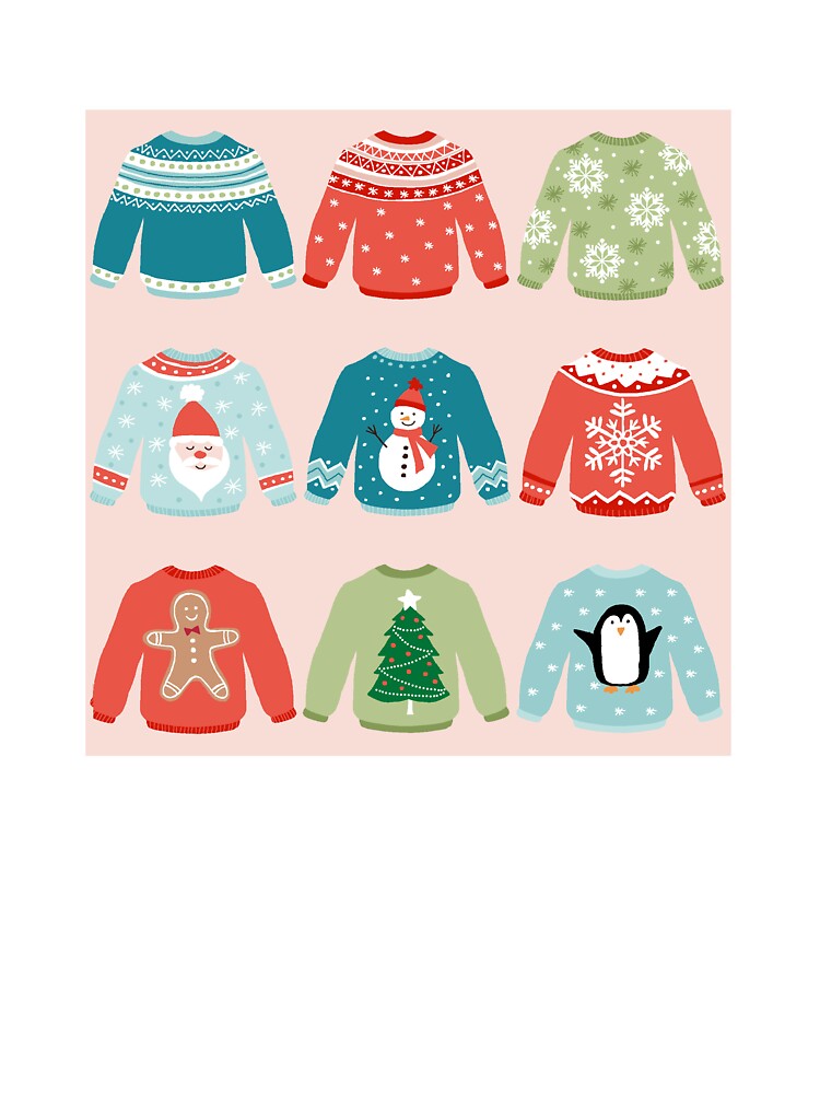 Christmas novelty sweaters by Cheekyleopard