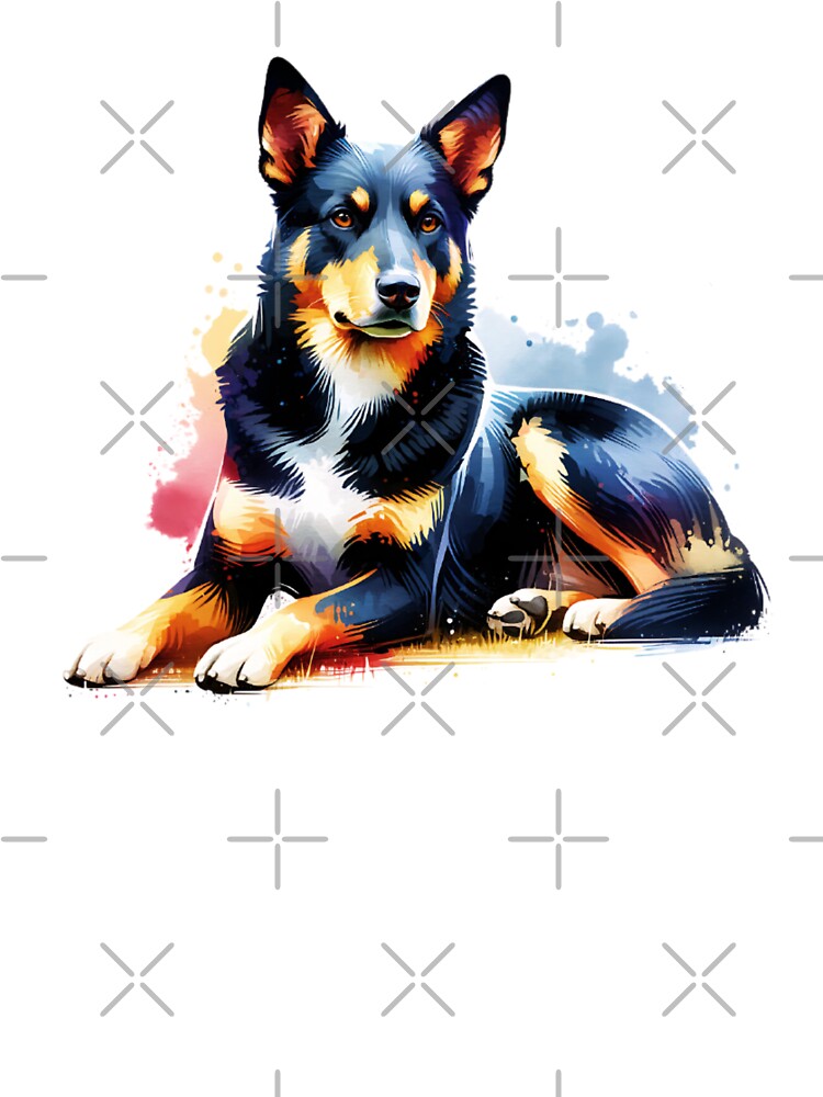 Watercolor Australian Kelpie by TheAnimalZ00