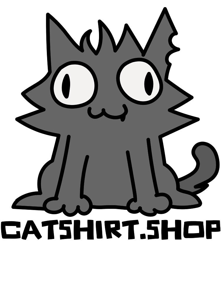 Funny Derp Cat by CatShirtDotShop