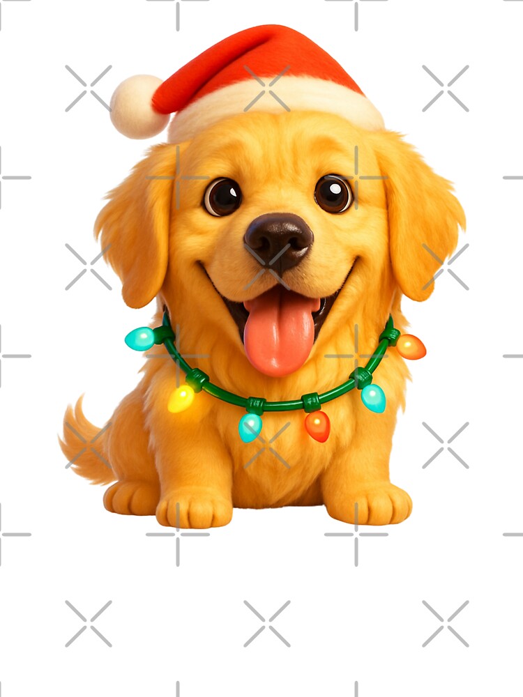 Christmas Golden Retriever by Sillytoe