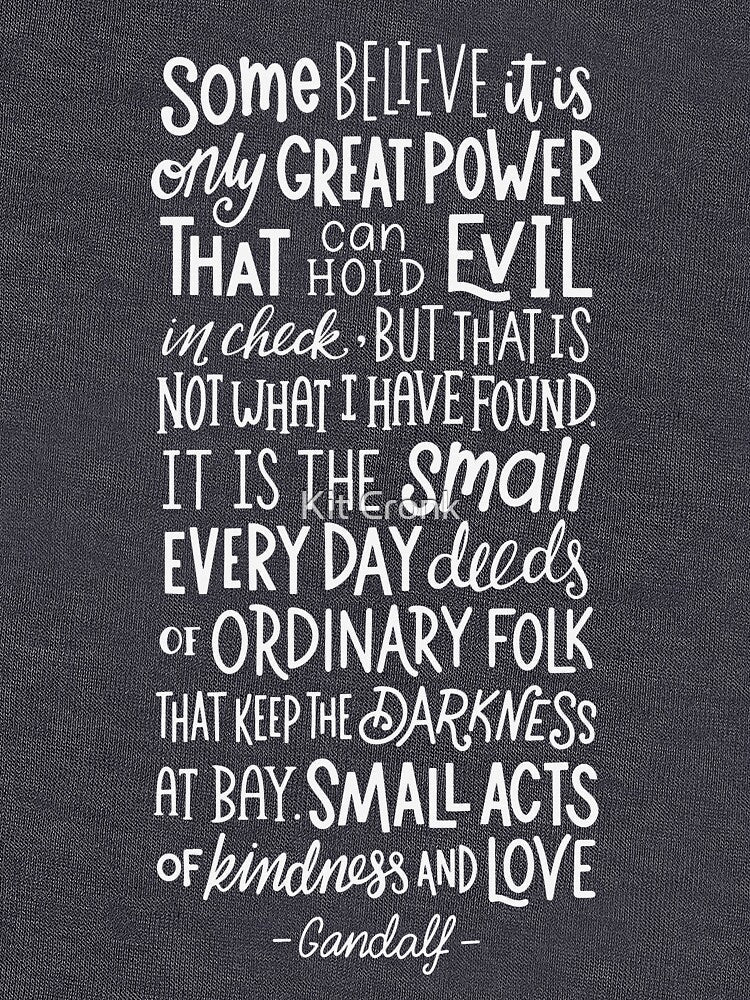 Ordinary Folk Quote Grey by Kit Cronk