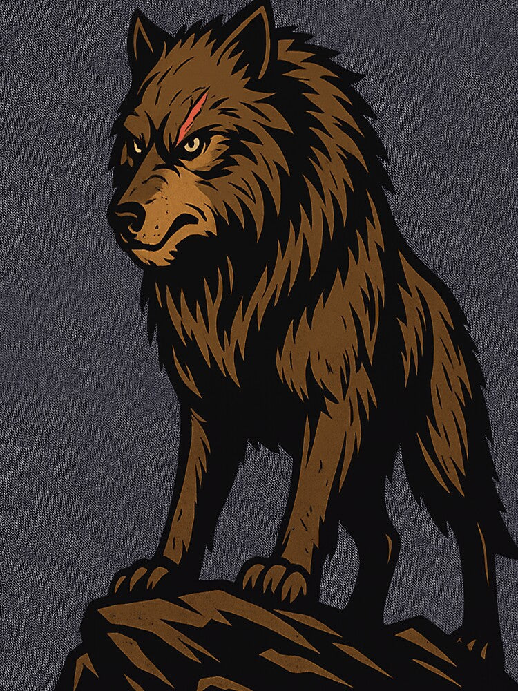 Dire Wolf Alpha – Fierce Wilderness Warrior by Jenus Apparel Co