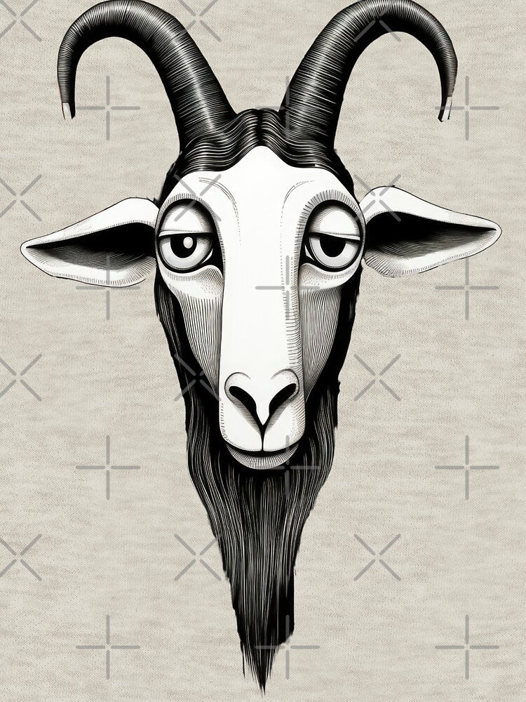 Meet “Zephyr” – the cool goat head by Toms Tee