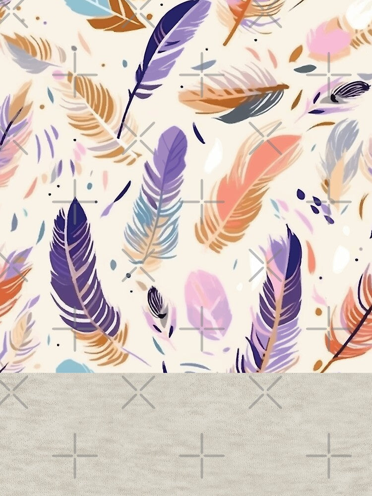 Pretty Pastel Boho Feathers Bohemian Trend Design Bohemian Feather by EmilyFNM3D