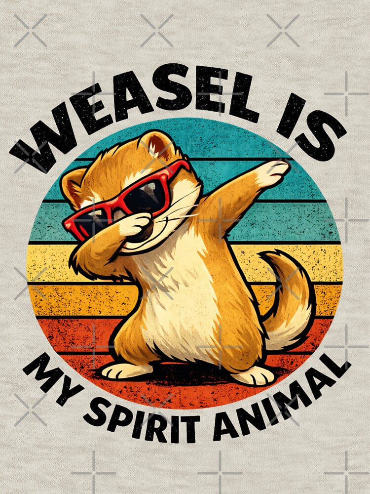 Weasel Is My Spirit Animal – Funny Retro Cute Weasel by SFD101