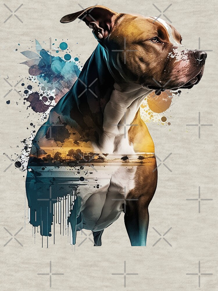 Dog Amstaf ,funny cute decorative amstaf for dog lovers by RSDESIGNSteam